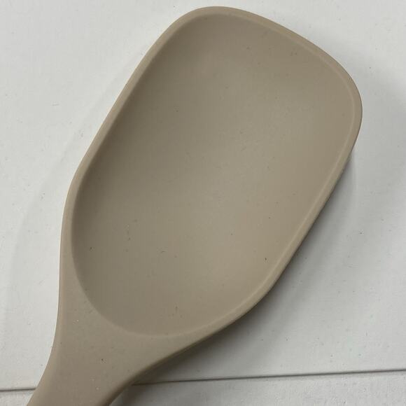 Tovolo Elements Silicone Mixing & Slotted Spoons Set of 2 Oatmeal - Picture 2 of 7